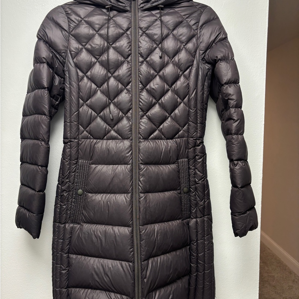 Halogen Shiny Brown Puffer Jacket - image 2